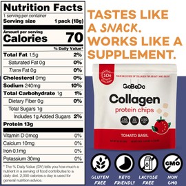 GoBeDo Collagen Protein Chips – First Collagen-Based Snack, 13g Protein, Low Carb, Keto Friendly, Healthy Chips & Crisps, Alternative to Collagen Powder, Gluten-Free, 10 Bags Variety Pack
