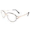 Genuine Vintage Gold Frame Womens Oval Reader 1.00 Reading Glasses