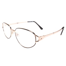 Genuine Vintage Gold Frame Womens Oval Reader 1.00 Reading Glasses