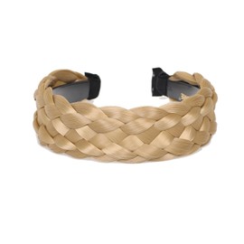 vowyore 7 Strands Headband Synthetic Hair Plaited Headband Braid Braided With Teeth Hair Band Accessories for Women Girl