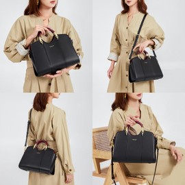 Satchel Bag for Women Fanshion Leather Ladies Top Handle Tote Shoulder Bag Purses and Handbags