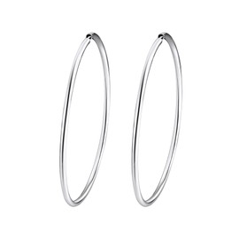 Rafaela Donata - Hoop Earrings - 925 Sterling Silver, Silver Jewelry, Sterling Silver Earrings - 60800082