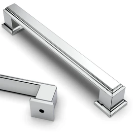 Asidrama 10 Pack 5 Inch(128mm) Polished Chrome Kitchen Cabinet Handles Cabinet Pulls Kitchen Cabinet Hardware for Cupboard Drawer Pulls