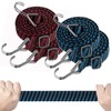 4 Pcs Bungee Cords with Hooks, 3cm/1.2" x 1m Adjustable