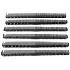 6pcs Carbon Fine Cutting Combs Salon Barber Plastic Hairdressing Flat