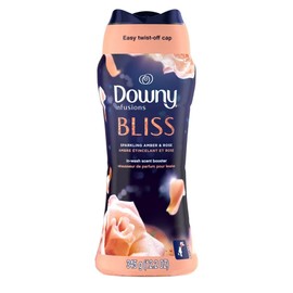 Downy Infusions In-Wash Laundry Scent Booster Beads, BLISS, Sparkling Amber and Rose, 12.2 oz