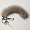 ZhichunLee Real Luxurious Mink Marten Leather Fur Hair Key Chain