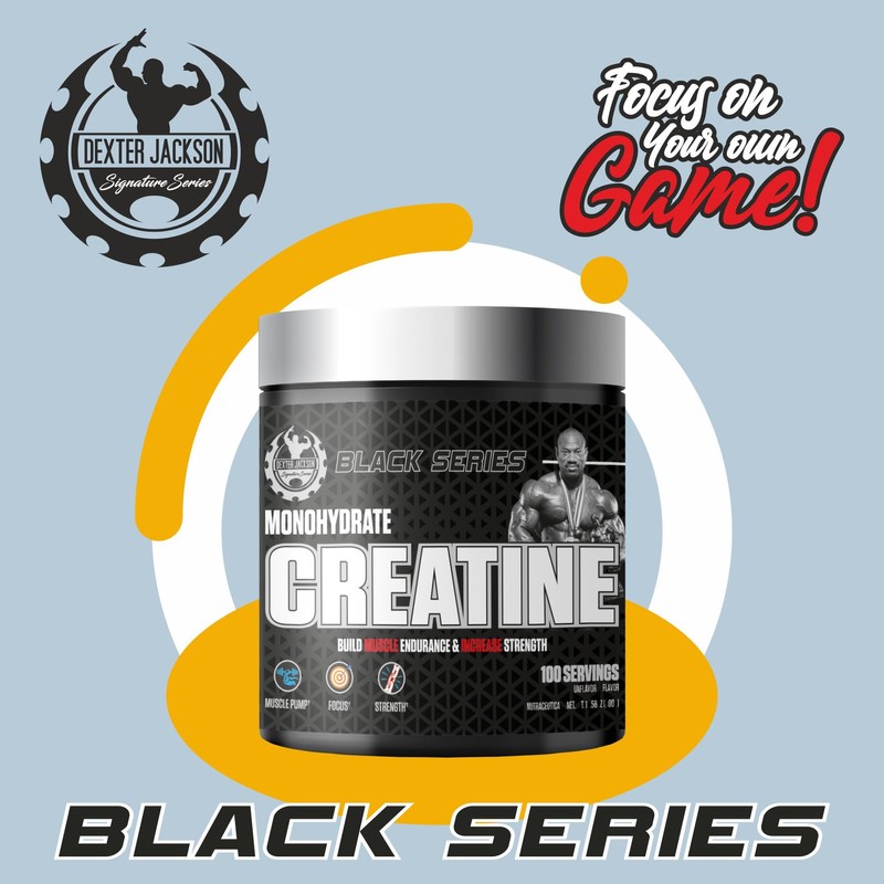 DEXTER JACKSON Black Series Monohydrate Creatine | 300g | 100