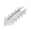 QWORK Galvanized 18-Gauge Hurricane Tie, 40 Pack Steel Connector for