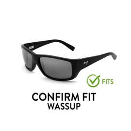 Apex Lenses Polarized Replacement Lenses for Maui Jim Wassup MJ123 Sunglasses Deep Blue (Mirrored)