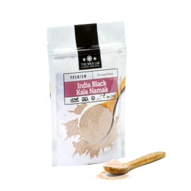 The Spice Lab Kala Namak Black Salt - Indian Himalayan Black Salt - 6 Ounce - Vegan Kala Namak Salt Pure and Natural Indian Black Salt Gluten Free - Vegan Tofu Scramble Seasoning Natural Egg Taste