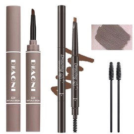 Generic Eyebrow Cream, Eyebrow Tattoo Pencil, with Eyebrow Brushes, long Lasting Waterproof Long Lasting Waterproof and Smudgeproof Natural Looking Brows 2pcs (Brown)