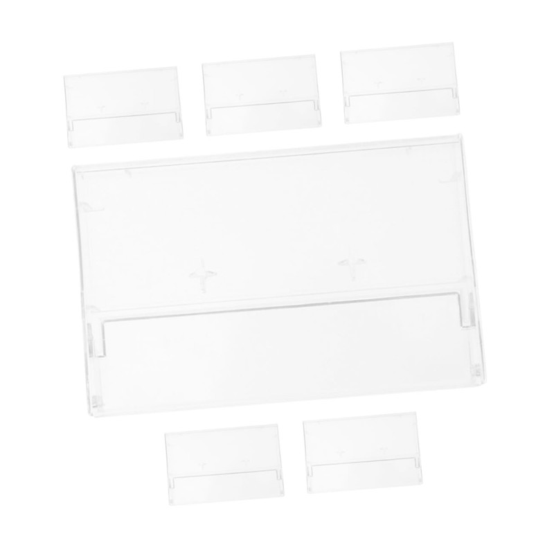 Operitacx 1set High Transparency Cassette Tape Storage Holders Stylish Clear