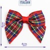 Italian Options Tartan Ribbon Bows 12-Piece Pack, 4 cm Bow