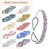 Damen Strass Stirnbänder Sparkly Elestic Haarband Vintage Metall Stirnbänder Sparkly