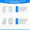 YAHENLI 400CM (157") Portable AC Window Seal, Casement Window Vent