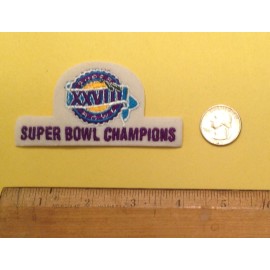 Super Bowl XXVIII Patch DALLAS COWBOYS  VS BUFFALO BILLS. Rare iron on.