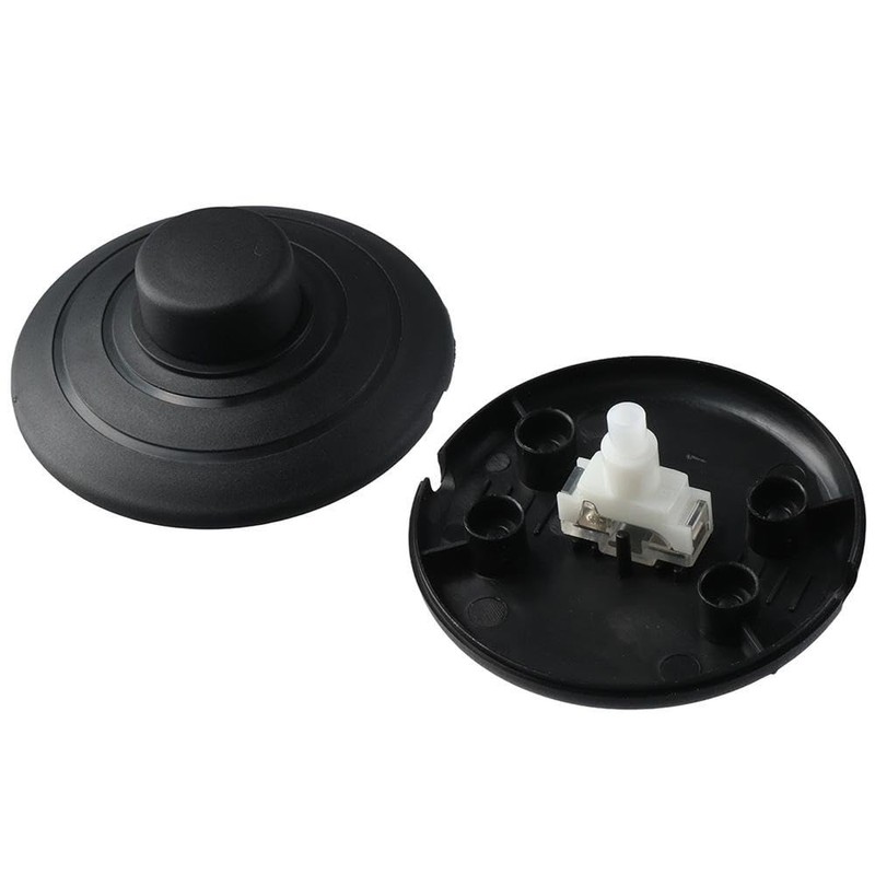 AllGIFT Foot Pedal Push Switch 2pcs Round Floor Foot Inline