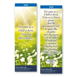 Logos Trading Post 15217X Bible Cards-Child Is Born - Pack of 25