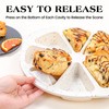AOTASO Silicone Scone Pan with Metal Reinforced Frame, 8-Cavity Non-Stick