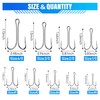Classic Double Fsihing Hooks, 35pcs Frog Fly Tying Hooks 3X