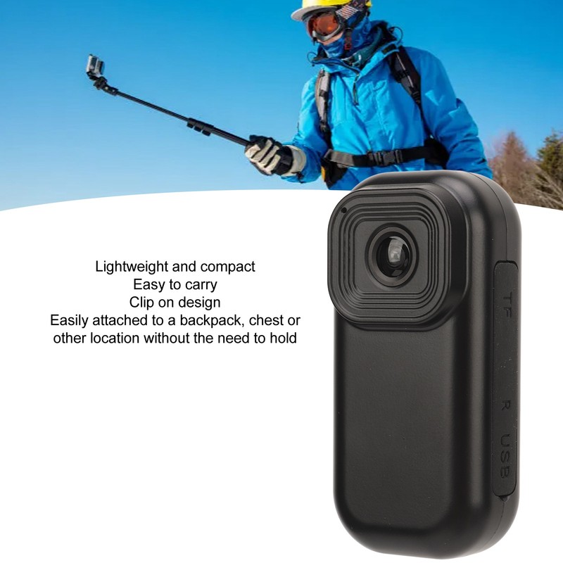 Small Body Cam Wearable WiFi 1080P HD Audio Vedio Recording