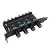 POFET Chassis Fan Hub PC 8 Channel Fan Hub 4
