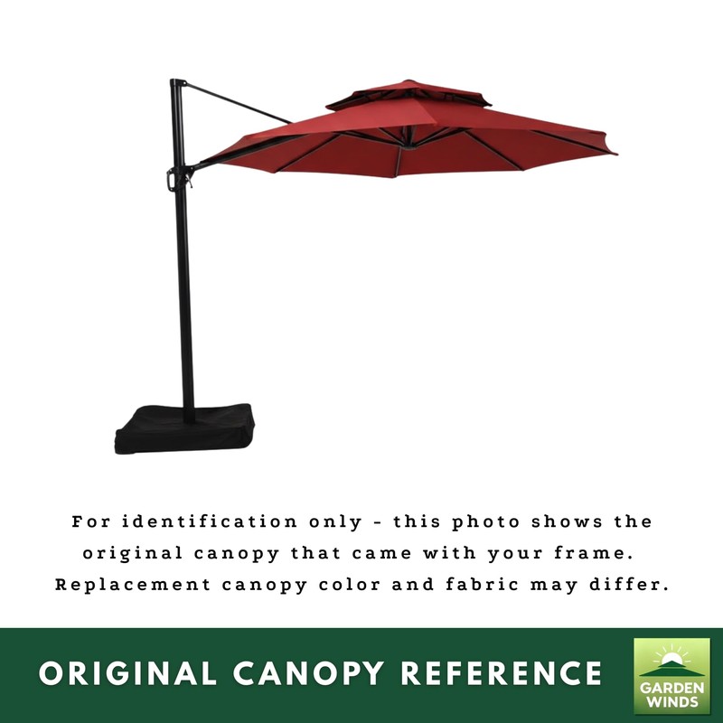 Garden Winds Reinforced RipLock 350 Replacement Canopy Top Cover Compatible