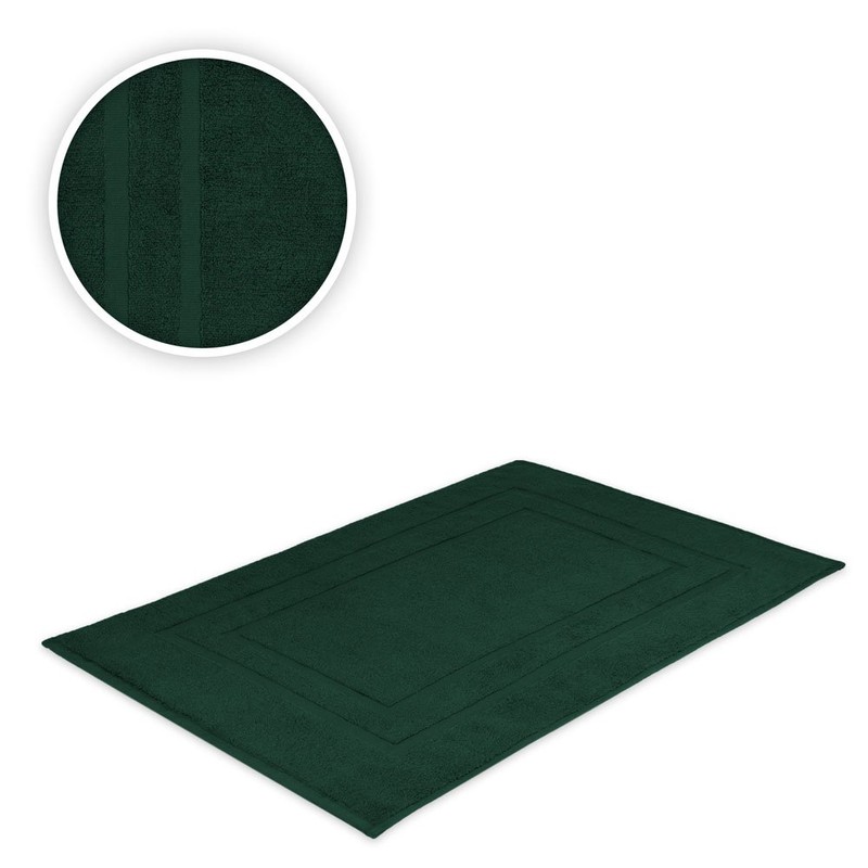 EXKLUSIV HEIMTEXTIL Bath Mat 50 x 80 cm Dark Green