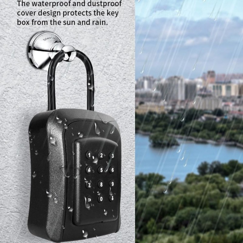 NEWFUN Key Safe, Key Safe with Number Code, Metal Material,