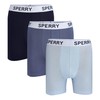 Sperry 3-Pack Men's Soft Modal Boxer Briefs, Gray White Multi,