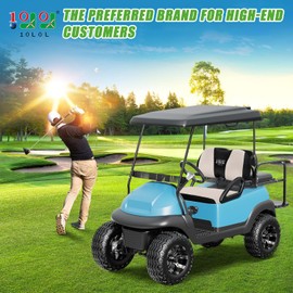 10L0L Elastic Golf Cart Seat Covers for Yamaha Club Car Precedent and Most Original Front Seat, Sandwich Material, A Perfect Balance of Warmth in Winter and Cooling in Summer