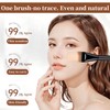 2Pcs Makeup Brush,Ultra Thin Foundation Brush Liquid Cream Flawless Powder,Flat