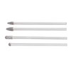 4Pcs Extended Carbide Rotating Burr Set 1/4in Shank Tungsten Steel