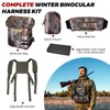 CarriTurf Binoculars Harness with Rangefinder Pouch (PRO-Silent&Waterproof)