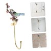 WHAMVOX Elegant Decorative Hooks Metal Wall Mount Retro Bird Shape