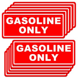 10pc Gasoline Only Stickers for Fuel Tank | Vinyl Waterproof and Sunburn Resistant Diesel Only Decals for Fuel Cans,Gas Caps,Heavy Duty Trucks,Trucks, Tractors