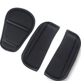 JUJUGO Seat Belt Covers for Kids, 3 Piece Set, Shoulder and Neck Protection, Pressure Reduction, Easy Installation, Compatible with Baby Strollers and Child Seats, Flexible Sponge Material