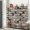 Unbranded Shoe Rack Iron Tube Four Rows of 10 Layers