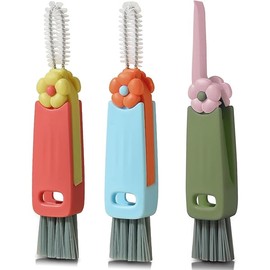 3 in 1 Cup Lid Gap Cleaning Brush Set,Multifunctional Bottle Cleaning Brush,Cup Cup Crevice Cleaning Tools,Water Bottle Cleaner Brush,Home Kitchen Cleaning Tools（3 Pack）