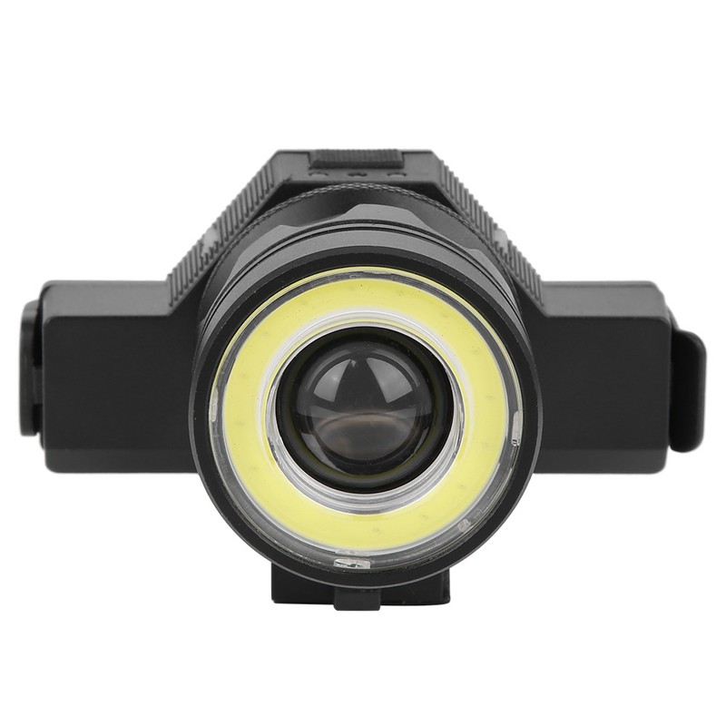 Bicycle Zoom Aluminium Alloy Headlight Detachable Bike Cycling Warning Light
