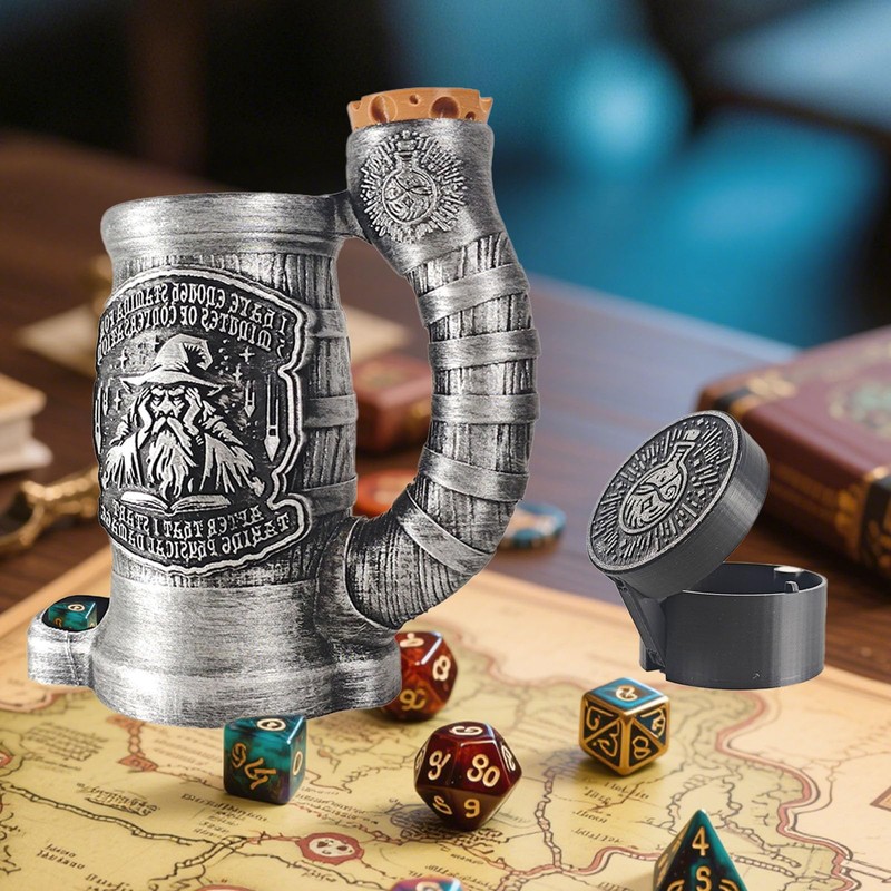 TCGADVN DND Mug Dice Tower Set, DnD Dice Cup with