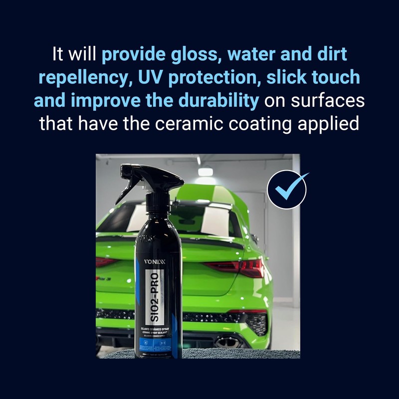 Vonixx SiO2-PRO Ceramic Spray Sealant | Protection for Ceramic-Coated Surfaces