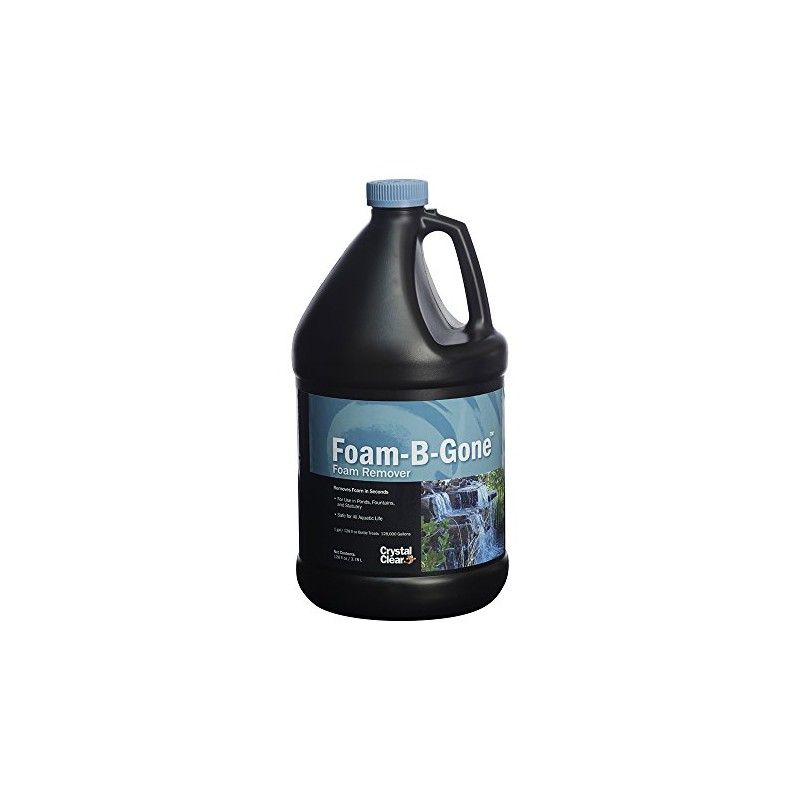 CrystalClear Foam-B-Gone Pond Foam Remover - 1 Gallon Treats Up