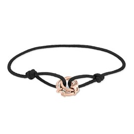Liebeskind Berlin LJ-1645-B-21 Fabric Bracelet with Stainless Steel Pendant in IP Rose Gold, Stainless Steel, No Gemstone
