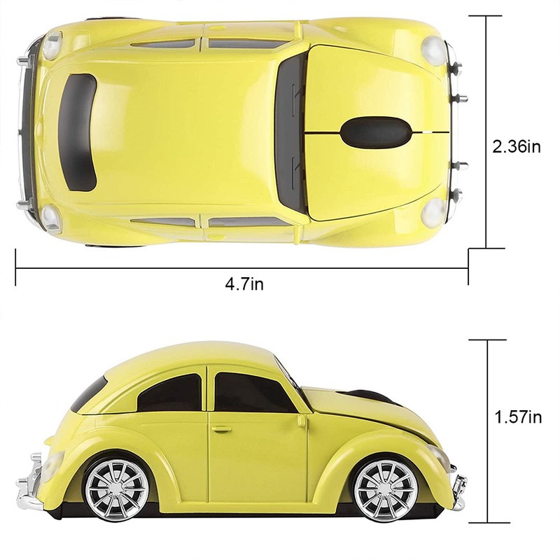 Wireless Mouse Portable Car Shaped 2.4G 1000DPI Wireless Mouse Computer