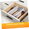SHINEOFI 6 Pcs Expandable Clear Drawer Dividers Adjustable Organizers for