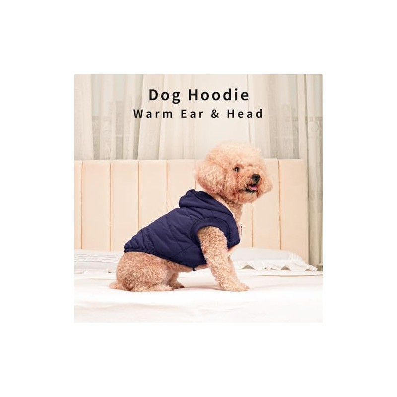 Vecomfy Sudadera con capucha para perro extra cálida con forro