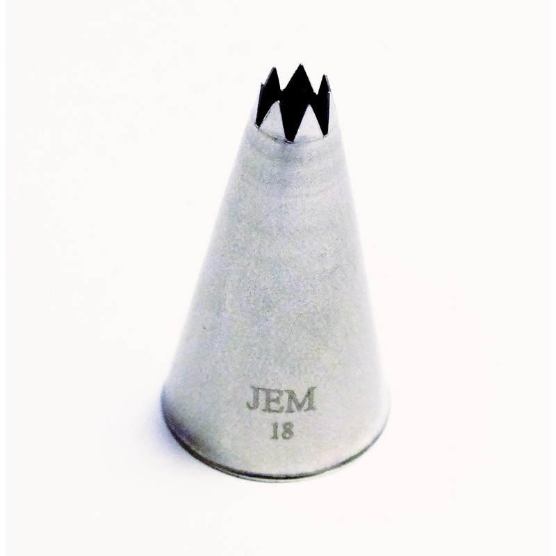 JEM Open Star Piping Nozzle, Decorating Tip, no. 18