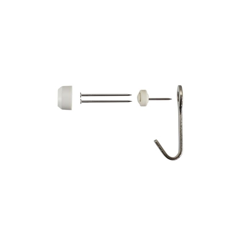 Berg Co., Ltd. Nikopin Hook White Single M-070